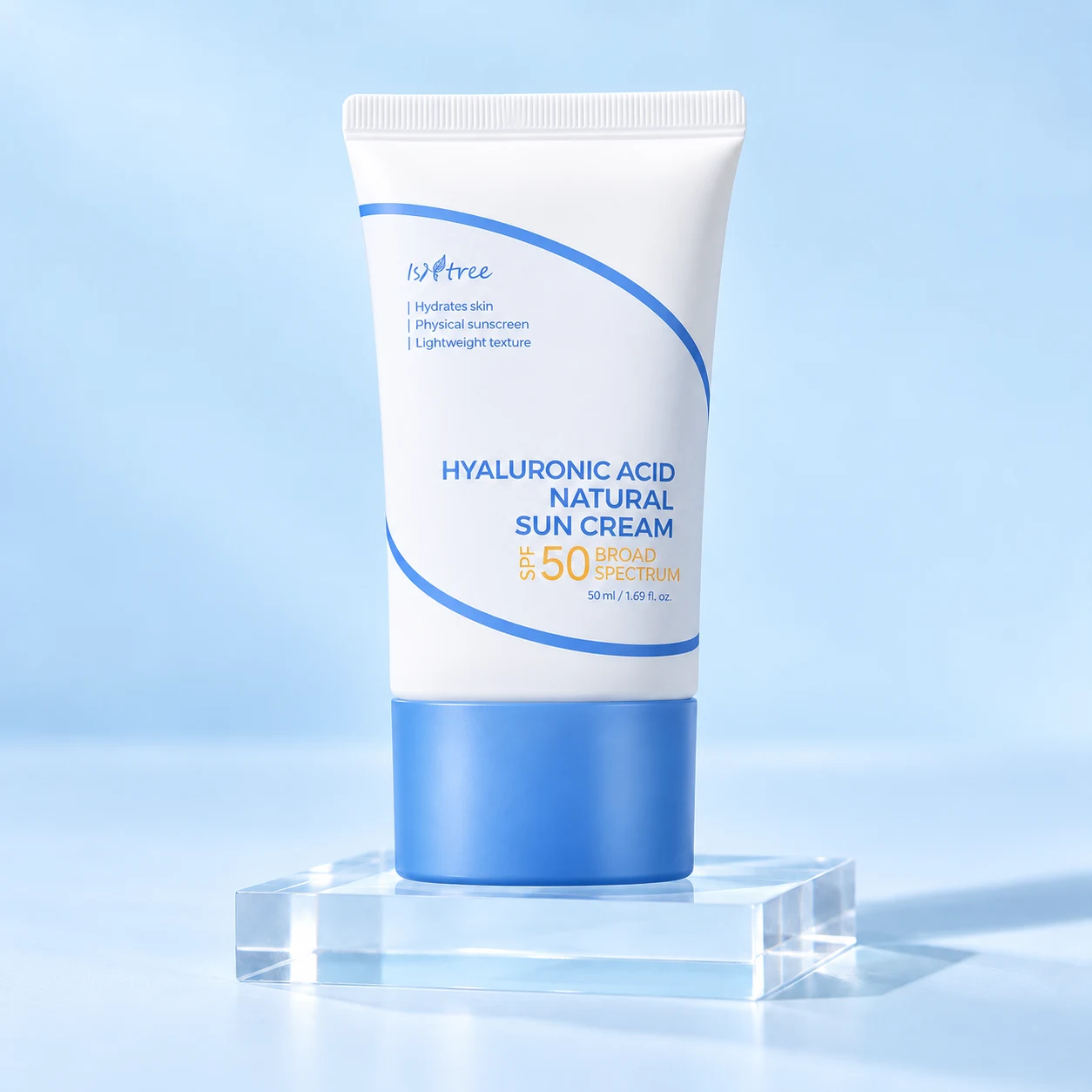Isntree Hyaluronic Acid Natural Suncream SPF 50, 50 ml — product illustration